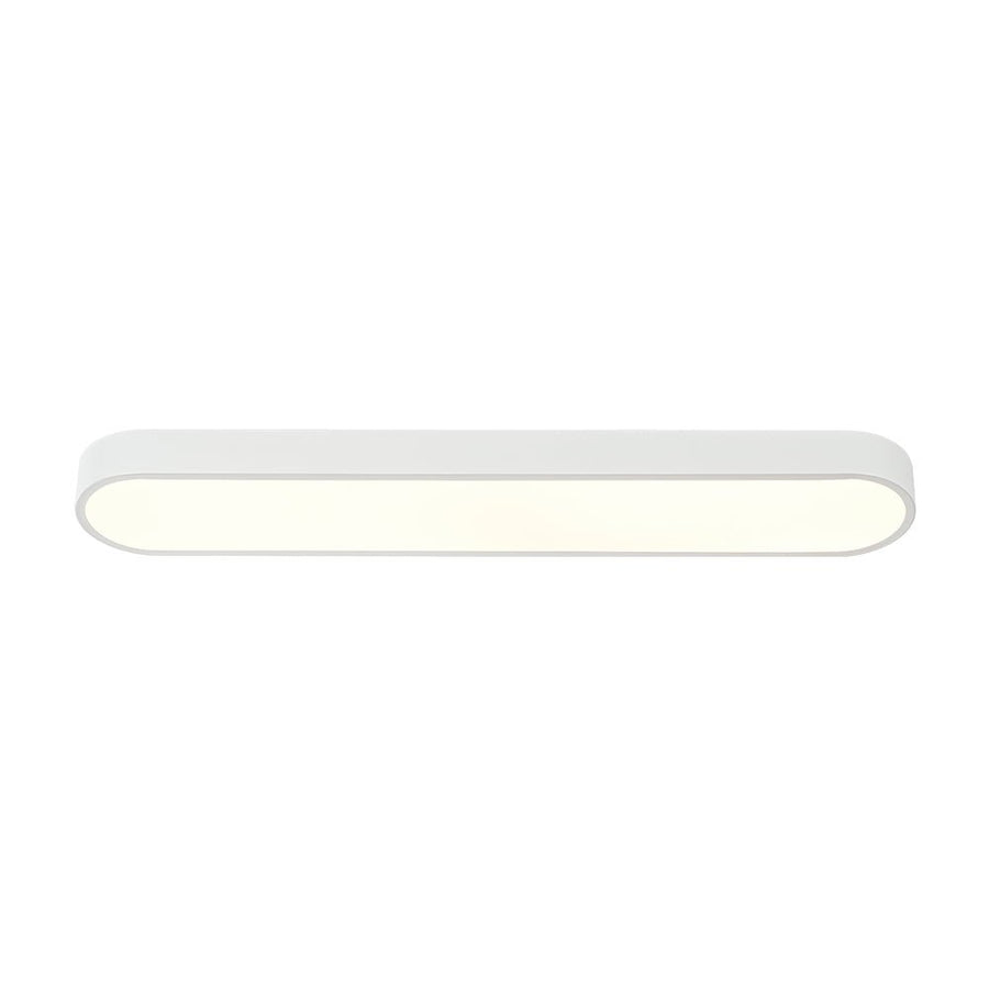 LightFixturesUSA - Minimalist Long Oval Dimmable LED Flush Mount Ceiling Light - Ceiling Light - White - 