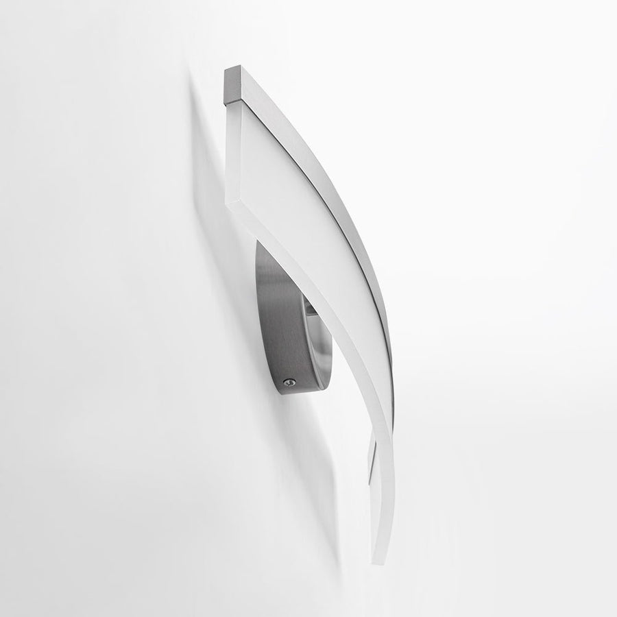 LightFixturesUSA - Minimalist Nickel Arched Dimmable LED Vanity Wall Light - Wall Sconce - Nickel - 