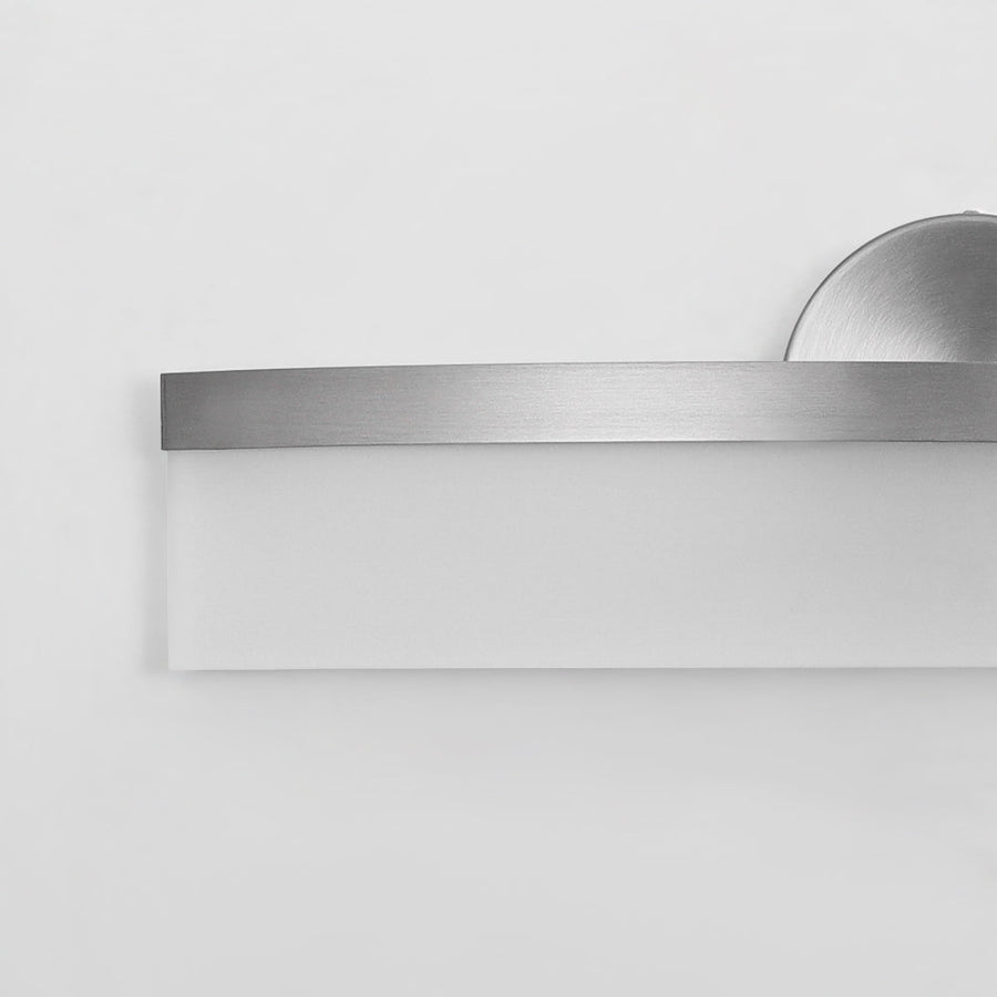 LightFixturesUSA - Minimalist Nickel Arched Dimmable LED Vanity Wall Light - Wall Sconce - Nickel - 
