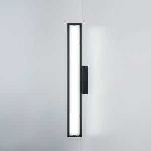 LightFixturesUSA - Minimalist Rectangle Dimmable LED Vanity Wall Light - Wall Sconce - Black - 