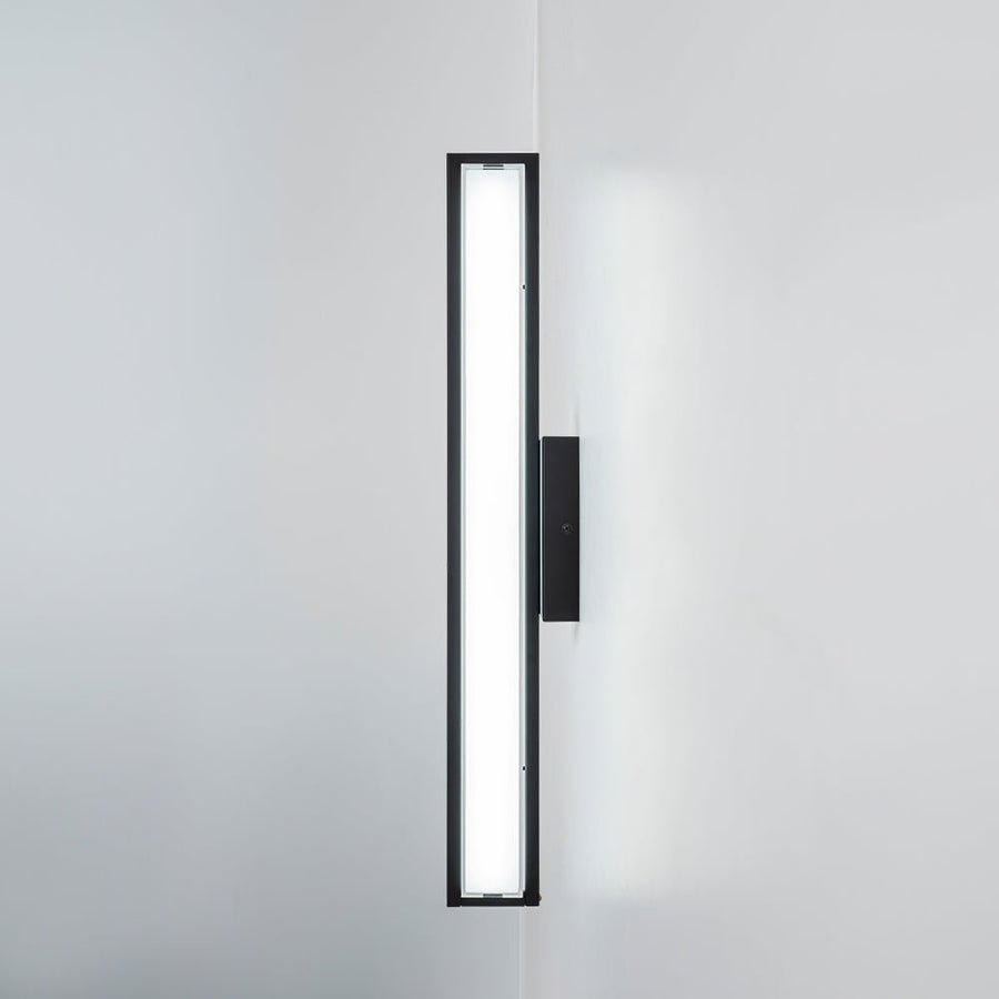 LightFixturesUSA - Minimalist Rectangle Dimmable LED Vanity Wall Light - Wall Sconce - Black - 