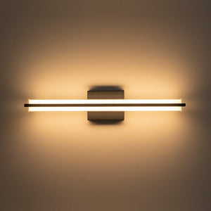 LightFixturesUSA - Minimalist Rectangle Dimmable LED Vanity Wall Light - Wall Sconce - Black - 