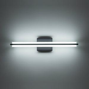 LightFixturesUSA - Minimalist Rectangle Dimmable LED Vanity Wall Light - Wall Sconce - Black - 