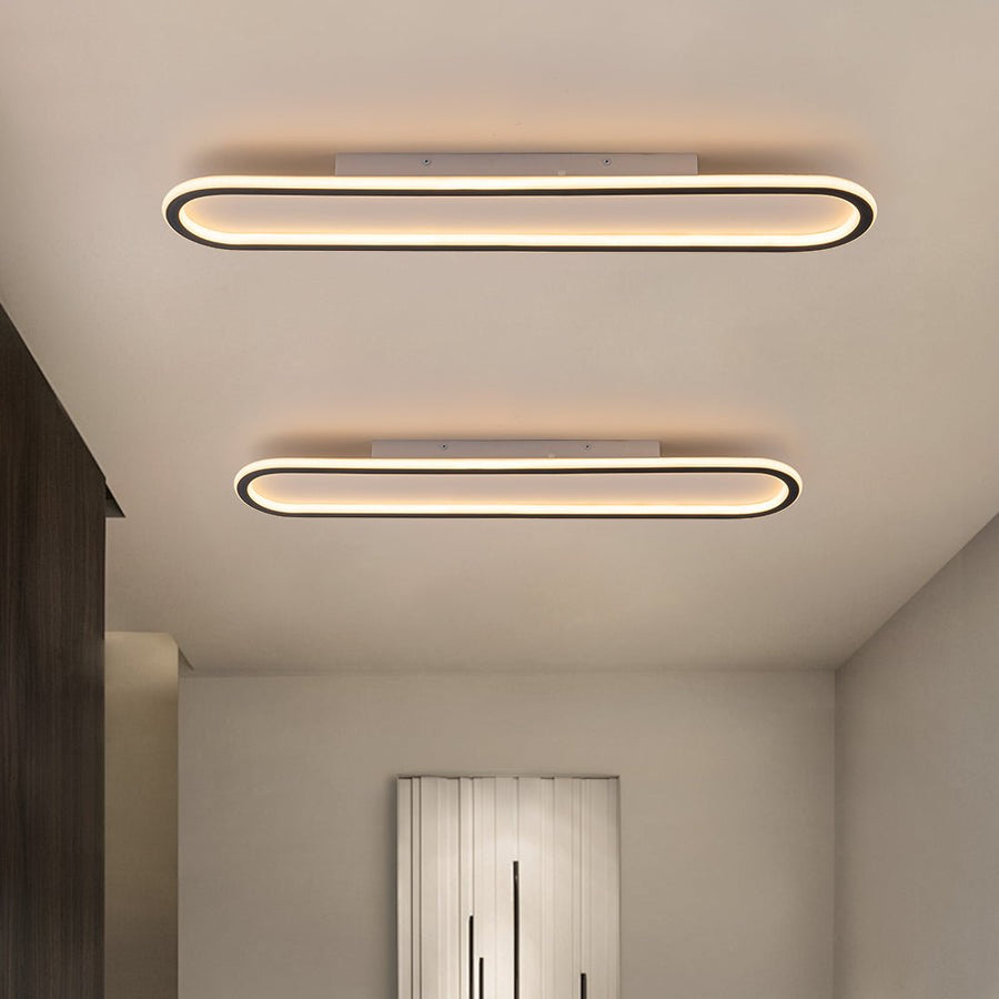 LightFixturesUSA - Minimalist Streamlined Oval Warm LED Ceiling Light - Ceiling Light - 31in - 