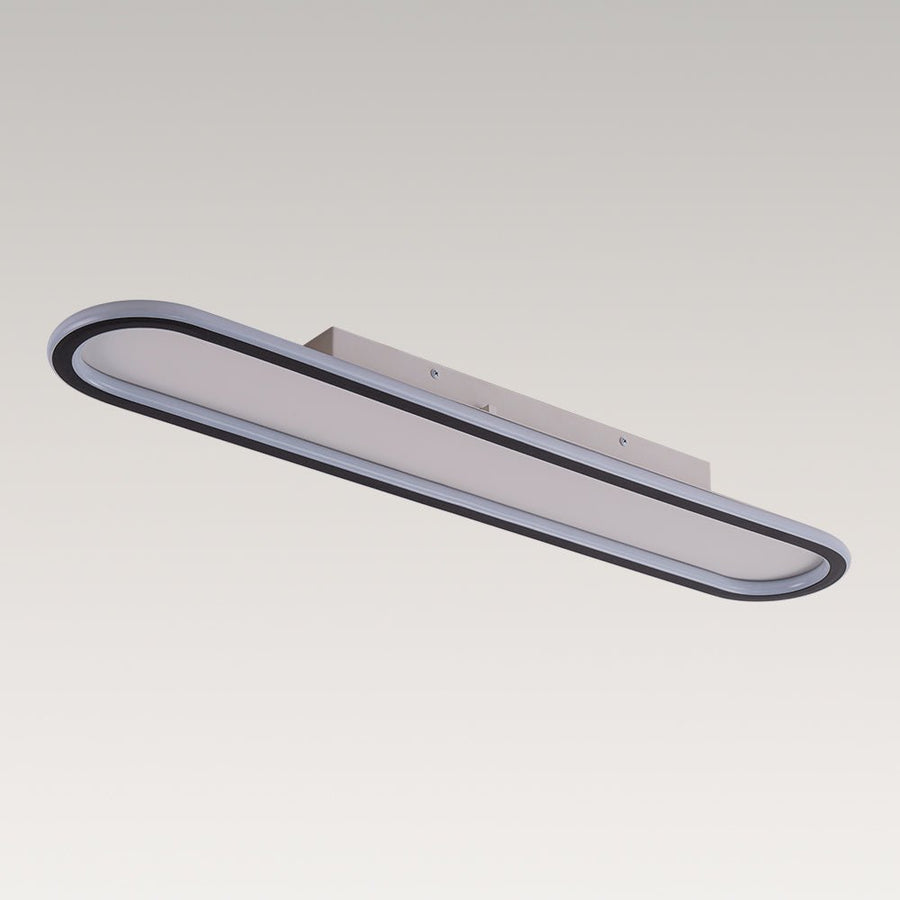 LightFixturesUSA - Minimalist Streamlined Oval Warm LED Ceiling Light - Ceiling Light - 39in - 