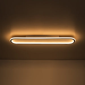 LightFixturesUSA - Minimalist Streamlined Oval Warm LED Ceiling Light - Ceiling Light - 39in - 