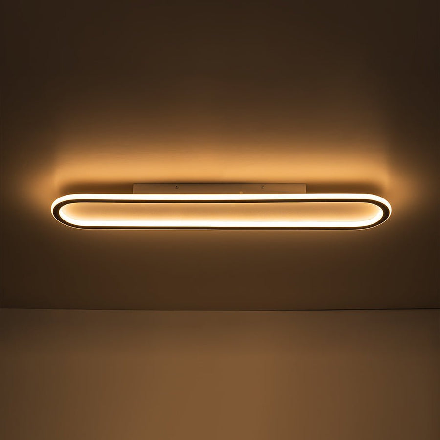 LightFixturesUSA - Minimalist Streamlined Oval Warm LED Ceiling Light - Ceiling Light - 39in - 