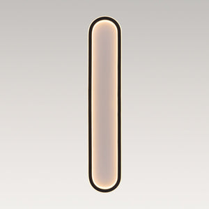 LightFixturesUSA - Minimalist Streamlined Oval Warm LED Ceiling Light - Ceiling Light - 39in - 