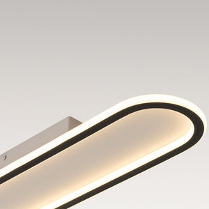 LightFixturesUSA-Minimalist Streamlined Oval Warm LED Ceiling Light-Ceiling Light-39in-
