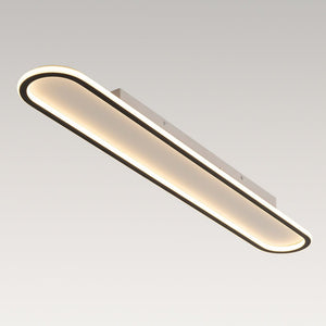 LightFixturesUSA-Minimalist Streamlined Oval Warm LED Ceiling Light-Ceiling Light-39in-