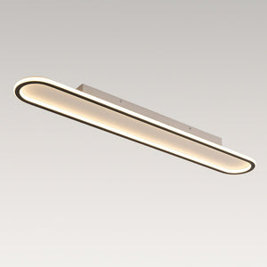 LightFixturesUSA-Minimalist Streamlined Oval Warm LED Ceiling Light-Ceiling Light-39in-