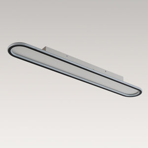 LightFixturesUSA-Minimalist Streamlined Oval Warm LED Ceiling Light-Ceiling Light-39in-