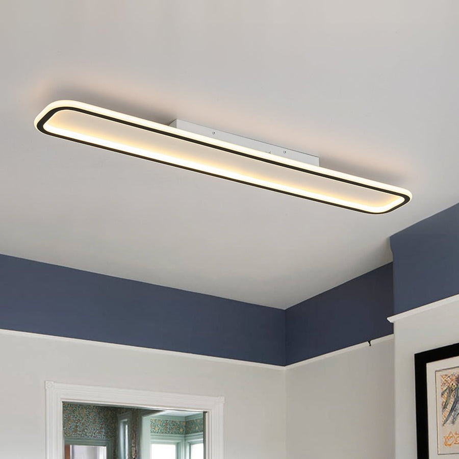 LightFixturesUSA - Minimalist Streamlined Rectangular Warm LED Ceiling Light - Ceiling Light - 39in - 