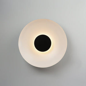 LightFixturesUSA - Minimalist Wide Flat Dome Dimmable LED Ceiling Light - Ceiling Light - Black - 