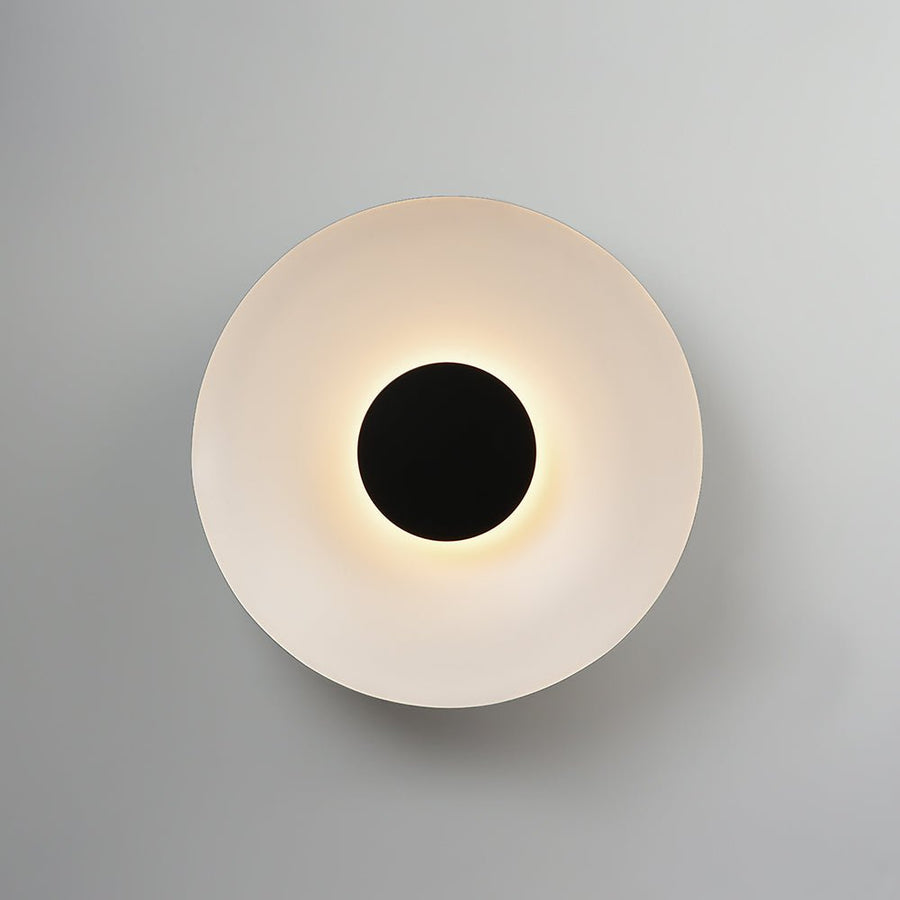 LightFixturesUSA - Minimalist Wide Flat Dome Dimmable LED Ceiling Light - Ceiling Light - Black - 
