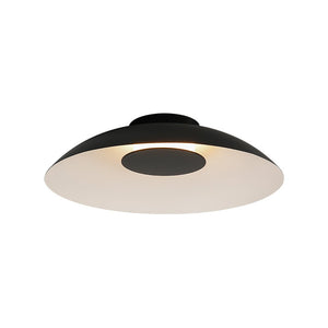 LightFixturesUSA - Minimalist Wide Flat Dome Dimmable LED Ceiling Light - Ceiling Light - Black - 