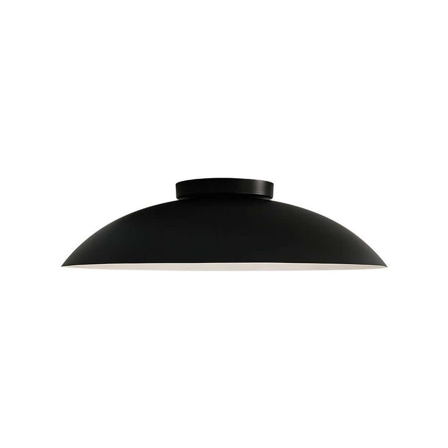 LightFixturesUSA - Minimalist Wide Flat Dome Dimmable LED Ceiling Light - Ceiling Light - Black - 
