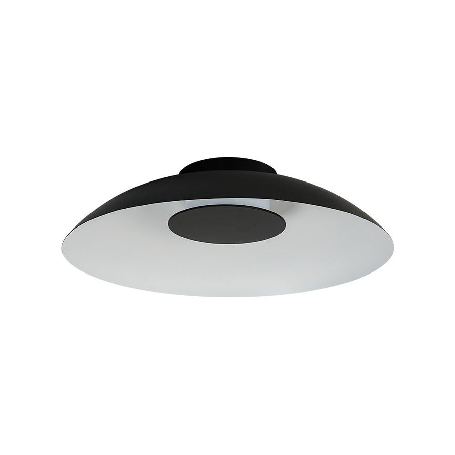 LightFixturesUSA - Minimalist Wide Flat Dome Dimmable LED Ceiling Light - Ceiling Light - Black - 