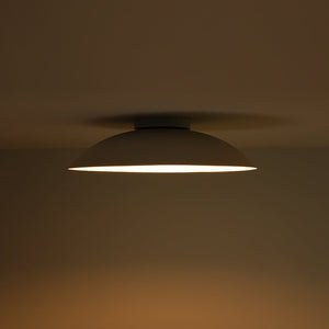 LightFixturesUSA - Minimalist Wide Flat Dome Dimmable LED Ceiling Light - Ceiling Light - White - 