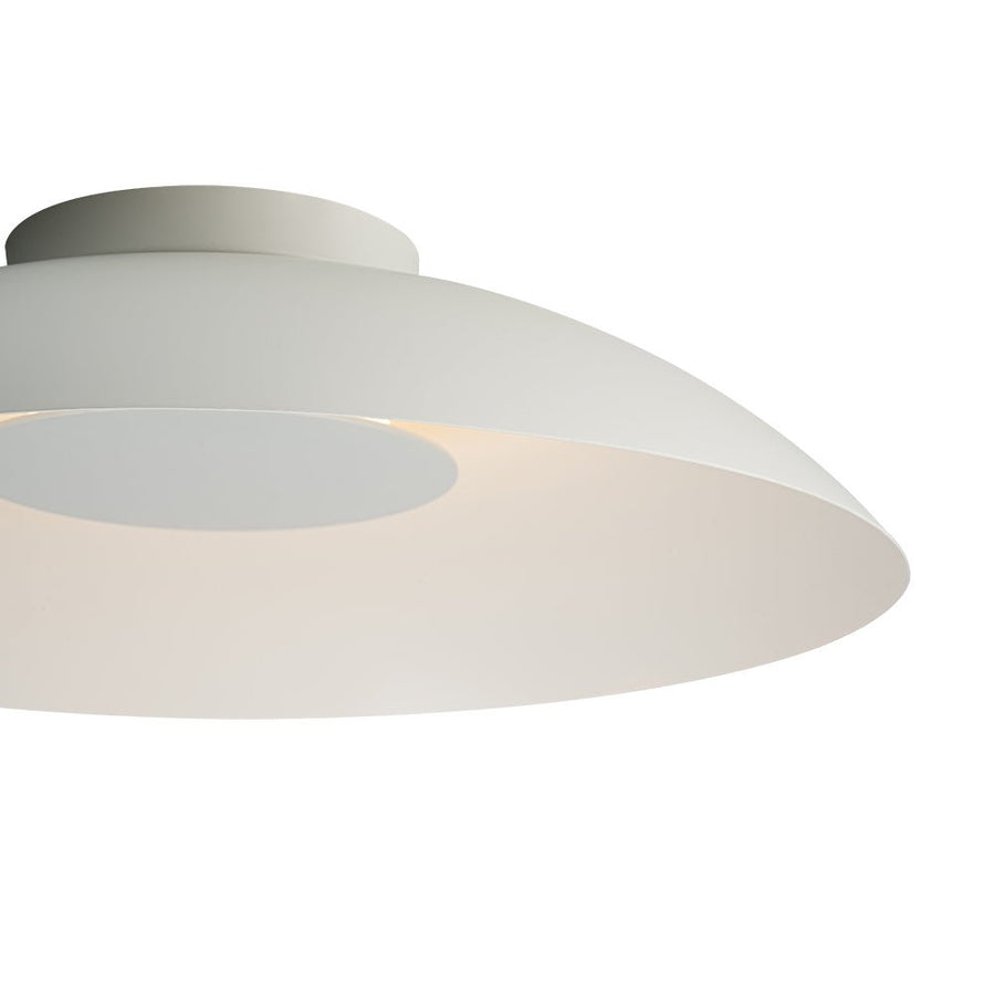 LightFixturesUSA - Minimalist Wide Flat Dome Dimmable LED Ceiling Light - Ceiling Light - White - 