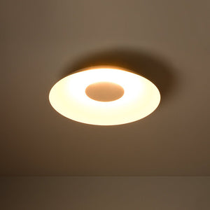 LightFixturesUSA - Minimalist Wide Flat Dome Dimmable LED Ceiling Light - Ceiling Light - White - 