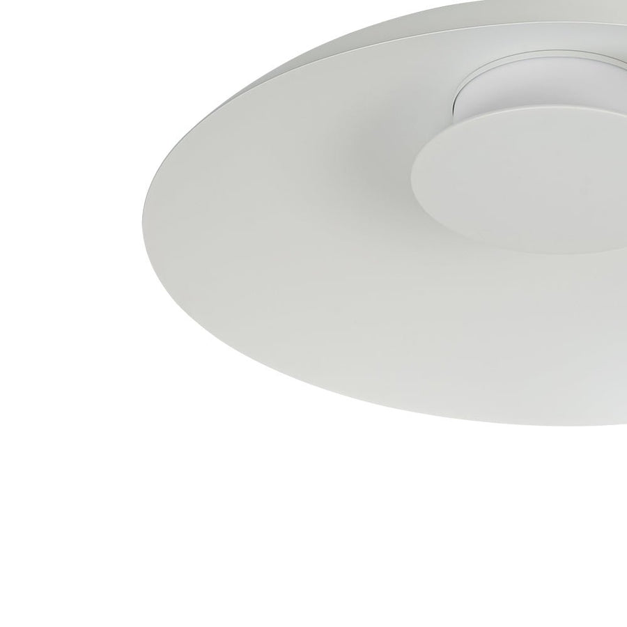 LightFixturesUSA - Minimalist Wide Flat Dome Dimmable LED Ceiling Light - Ceiling Light - White - 
