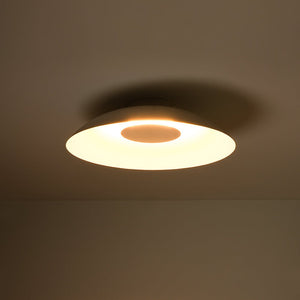 LightFixturesUSA - Minimalist Wide Flat Dome Dimmable LED Ceiling Light - Ceiling Light - White - 