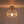 LightFixturesUSA - Modern 1 - Light Clear Ribbed Glass Globe Semi Flush Mount - Ceiling Light - Brass - 