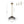 LightFixturesUSA-Modern 1-Light Gradient Grey Hammered Glass Round Drum Pendant-Pendant Light-11.8 in-