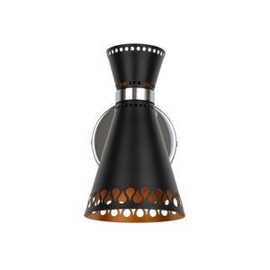 LightFixturesUSA - Modern 180 - Degree Adjustable Conical 1 - Light Wall Sconce - Wall Sconce - 2 Packs - 