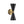 LightFixturesUSA-Modern 2-Light Black Brass Metal Hourglass Vanity Wall Sconce-Wall Sconce-2 Packs-