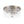 LightFixturesUSA - Modern 2 - Light Clear Glass Round Flush Mount Light - Ceiling Light - Nickel - 