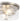 Load image into Gallery viewer, LightFixturesUSA - Modern 2 - Light Clear Glass Round Flush Mount Light - Ceiling Light - Nickel - 
