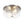 LightFixturesUSA - Modern 2 - Light Clear Glass Round Flush Mount Light - Ceiling Light - Nickel - 