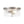 LightFixturesUSA - Modern 2 - Light Clear Glass Round Flush Mount Light - Ceiling Light - Nickel - 
