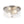 LightFixturesUSA - Modern 2 - Light Clear Glass Round Flush Mount Light - Ceiling Light - Nickel - 