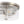 LightFixturesUSA - Modern 2 - Light Clear Glass Round Flush Mount Light - Ceiling Light - Nickel - 