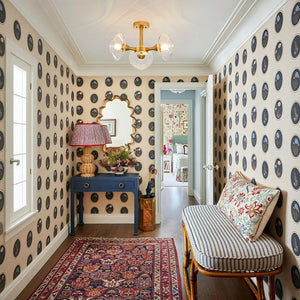 LightFixturesUSA - Modern 3 - Light Clear Glass Round Sputnik Semi Flush Mount - Chandelier - Brass - 