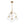 LightFixturesUSA - Modern 4 - Light Clear Glass Bubble Hanging Sputnik Chandelier - Chandelier - Brass - 