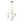 LightFixturesUSA - Modern 4 - Light Clear Glass Bubble Hanging Sputnik Chandelier - Chandelier - Brass - 