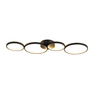 LightFixturesUSA - Modern 4 - Light Halo Dimmable LED Semi Flush Mount - Ceiling Light - 35 in. - 