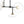 LightFixturesUSA - Modern 6 - light Clear Glass Dimmable LED Linear Island Chandelier - Chandelier - Black (Pre - Order) - 
