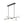 LightFixturesUSA - Modern 6 - light Clear Glass Dimmable LED Linear Island Chandelier - Chandelier - Black (Pre - Order) - 