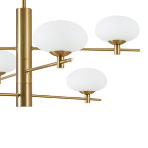 LightFixturesUSA-Modern 6-Light Tiered Frosted Glass Globe Sputnik Chandelier-Chandelier-29 in-