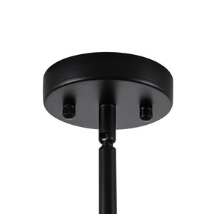 LightFixturesUSA - Modern 7 - light Hammered Glass Globe Tier Sputnik Chandelier - Chandelier - Black - 