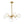 LightFixturesUSA - Modern 7 - light Hammered Glass Globe Tier Sputnik Chandelier - Chandelier - Brass - 