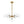 LightFixturesUSA - Modern 7 - light Hammered Glass Globe Tier Sputnik Chandelier - Chandelier - Brass - 