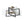 LightFixturesUSA - Modern Black Brass Clear Glass Square Cage Semi Flush Mount - Ceiling Light - 16.5in - 