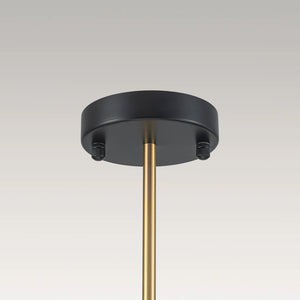 LightFixturesUSA-Modern Black Brass Opal Glass Globe Tiered Sputnik Chandelier-Chandelier-12-Lt-