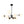 LightFixturesUSA-Modern Black Opal Glass Globe Sputnik Chandelier-Chandelier-8-Lt-
